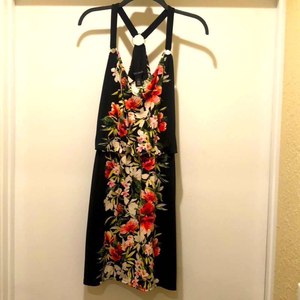 Women’s small White market Black house dress